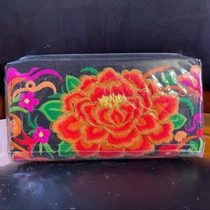 NWT Boho Hippie Ethnic Wallet Hmong Tribes Embroidered
